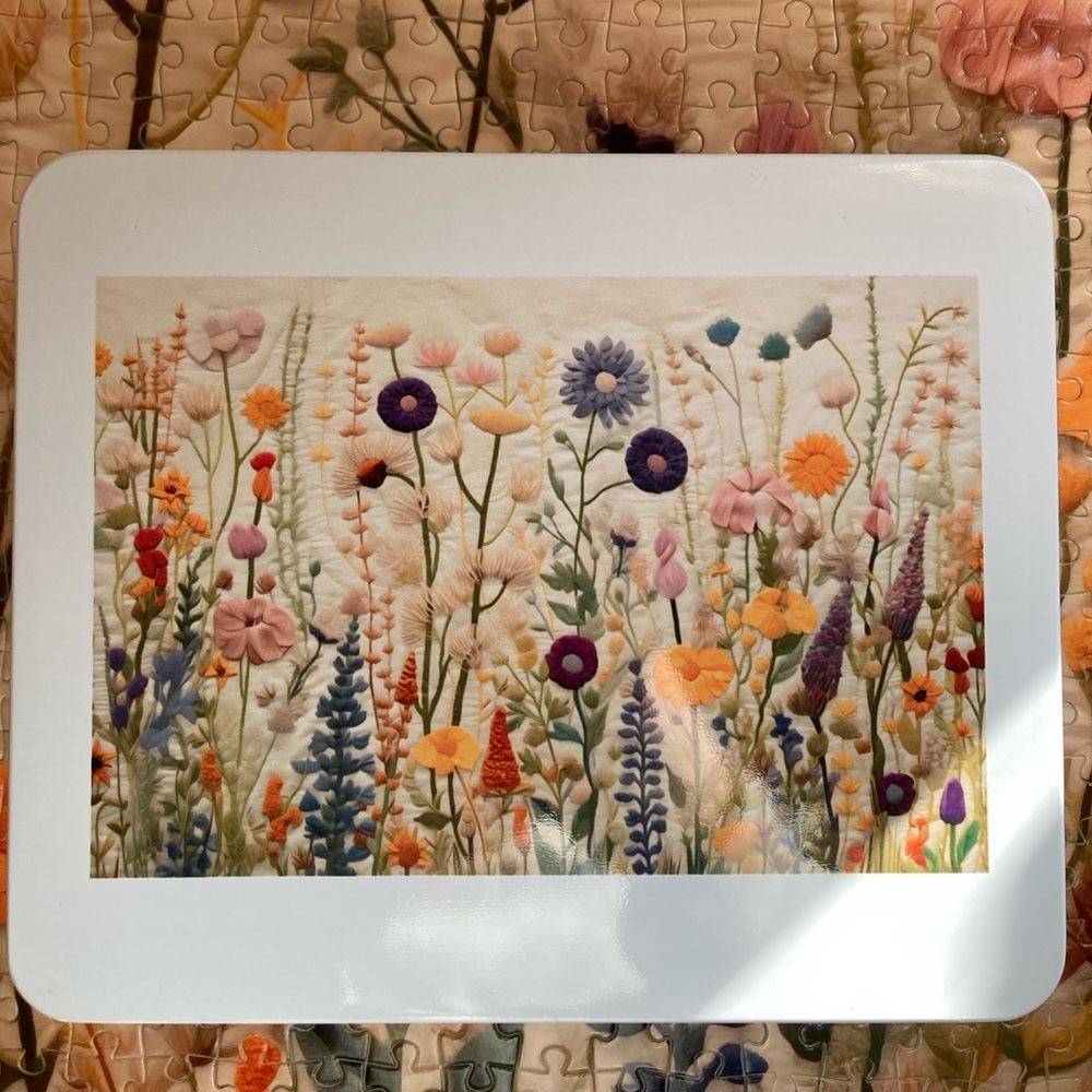 Floral 1000 piece jigsaw puzzle